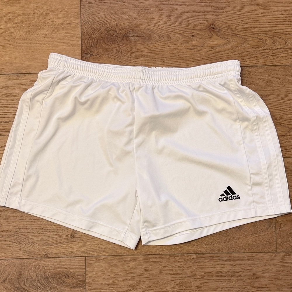 Adidas White Sports Shorts